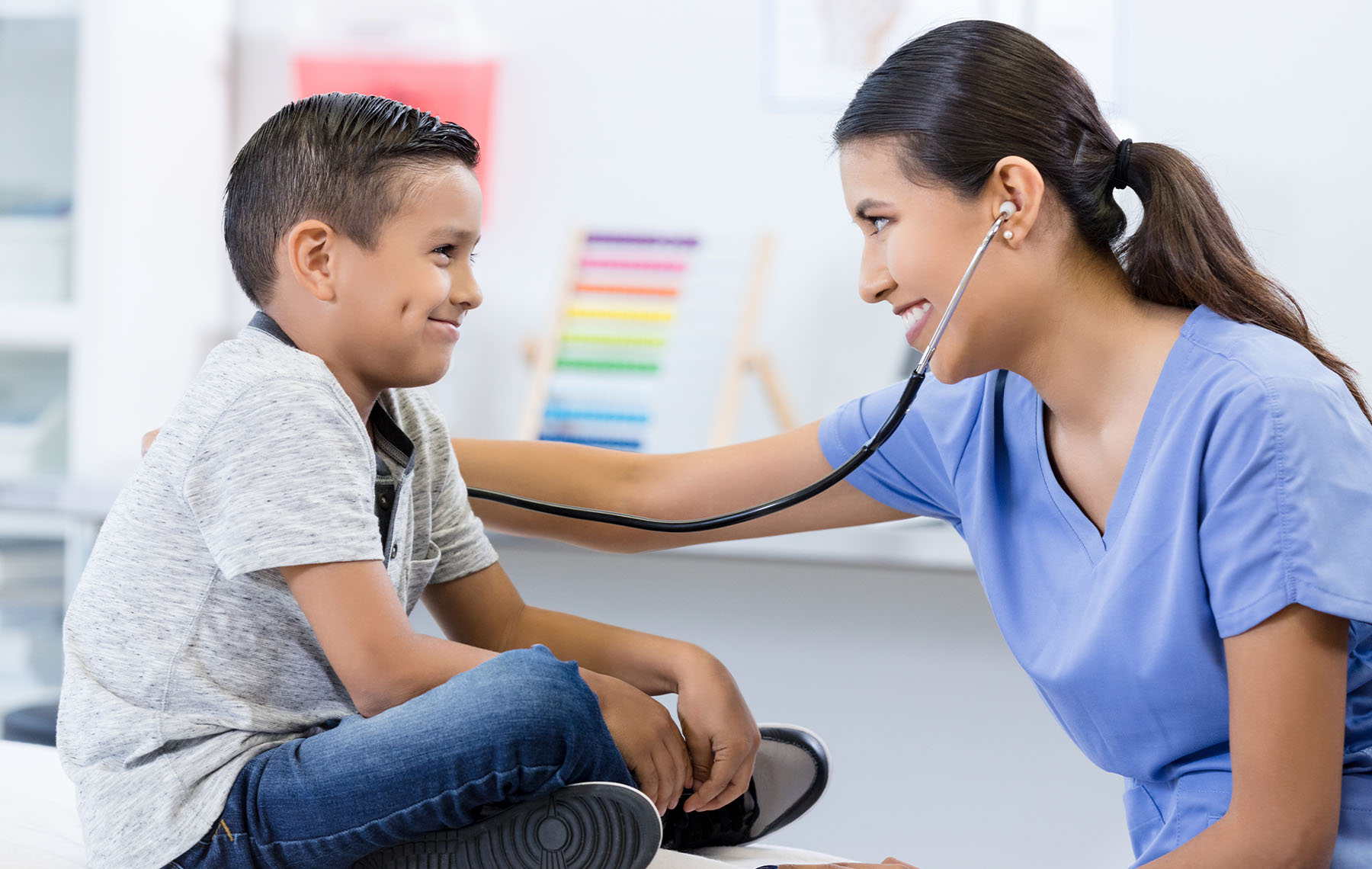 Doctor Treating Children