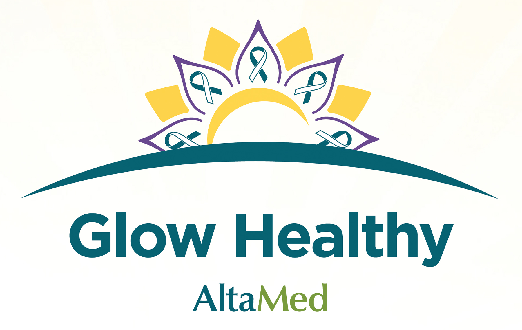 AltaMed Glow Healthy logo.