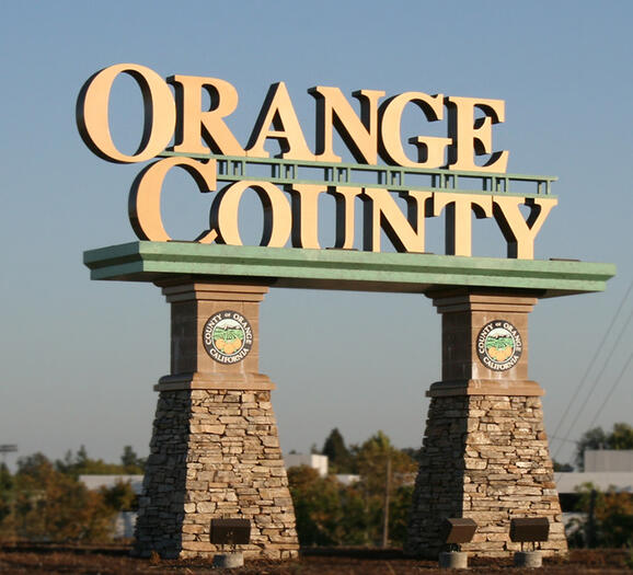 Orange county signboard